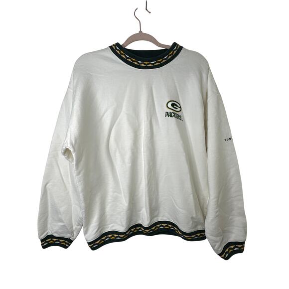 Md VTG Green Bay Packers Crewneck Sweatshirt Football NFL Retro 90s Tundra WI - Picture 1 of 9